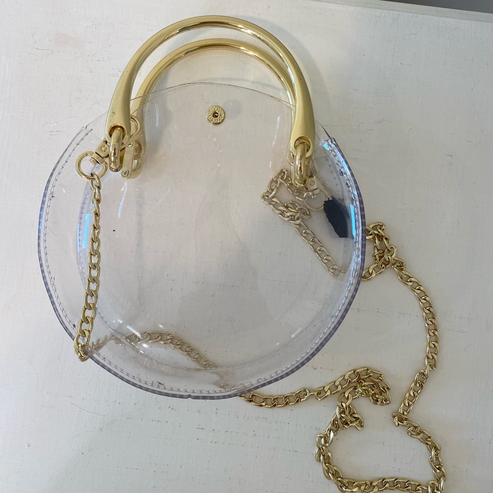 Brandy Melville- Clear Purse Detachable Gold Chain